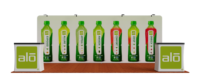 Tension fabric tube frame display graphics