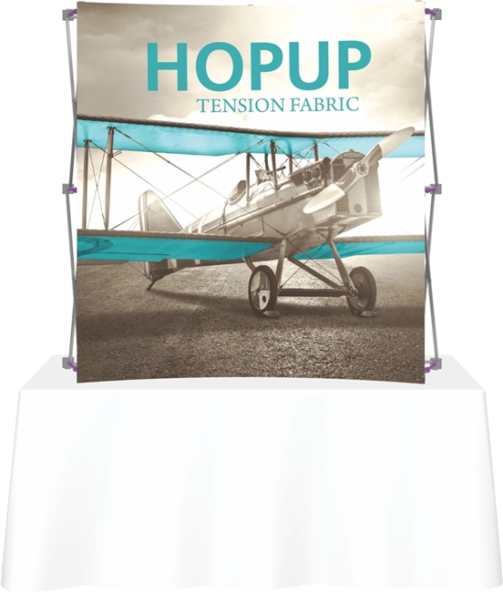 Hopup tabletop pop up display