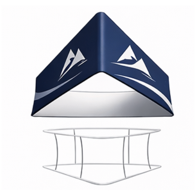 Overhead hanging banner graphics