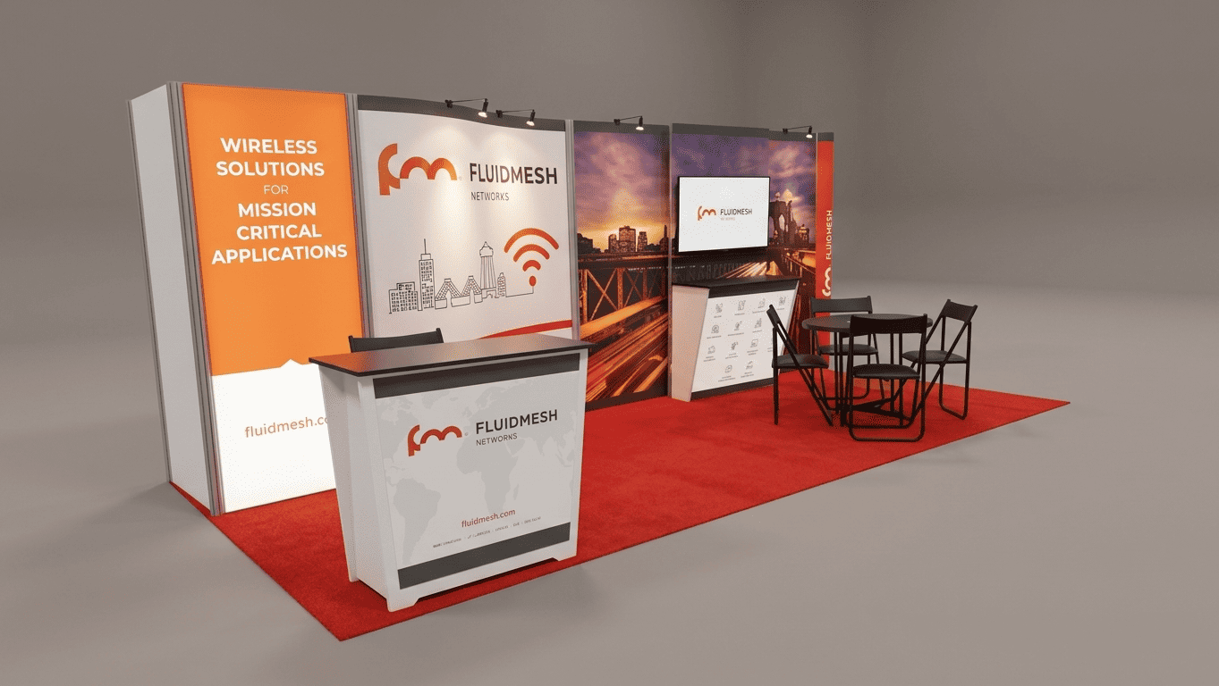janus Show trade booth rental display